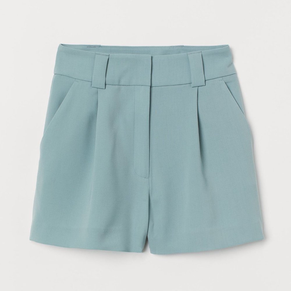 H&M - light turquoise dressy tailored shorts (size 2)